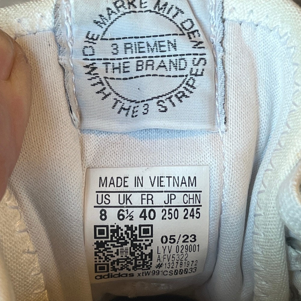 Adidas Nizza Platform Low Sneakers‎ Triple White Womens 8 UK 6.5 EU 40 - Picture 9 of 10